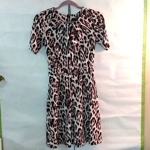 Robert Rodriguez Leopard Print Dress